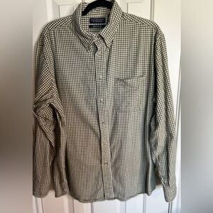 Roundtree & Yorkie flannel long sleeve plaid button down mens top size large